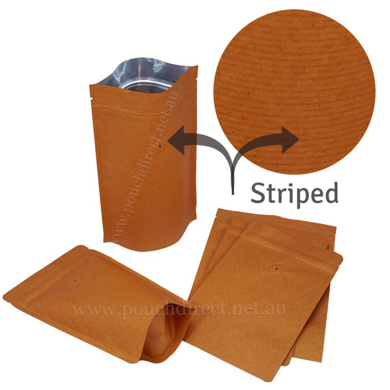 Stand-up pouch kraft paper - black - PouchDirect